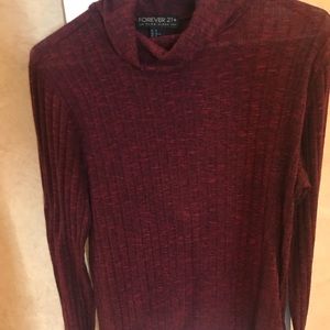 Forever 21 Burgundy Turtle Neck. Size 1x